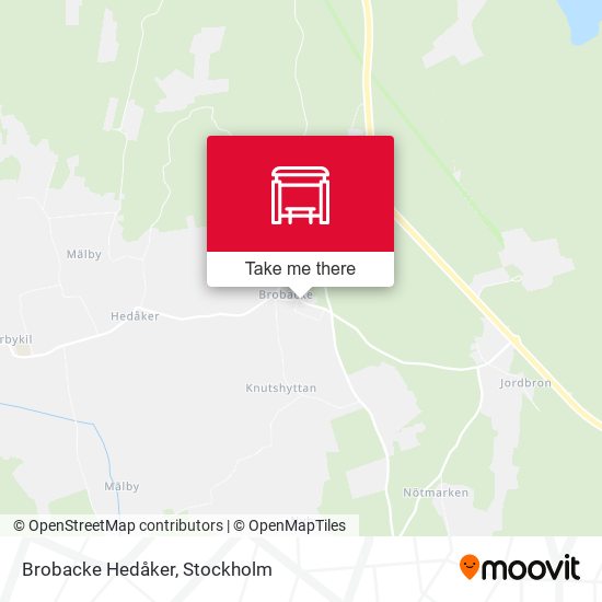 Brobacke Hedåker map