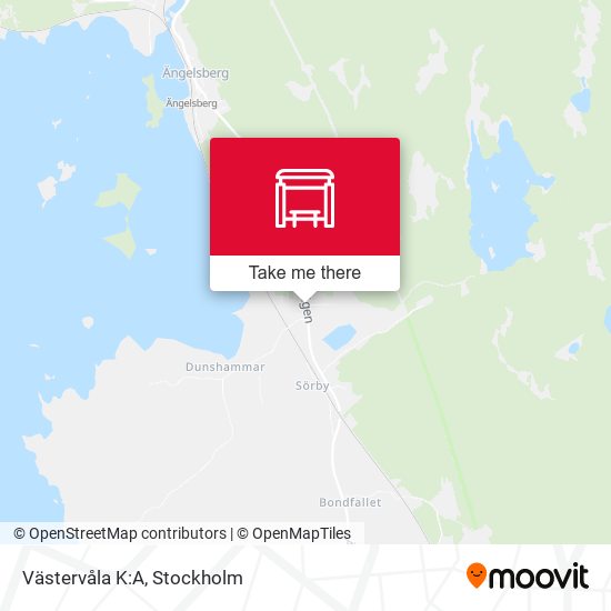 Västervåla K:A map