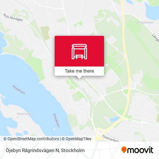 Öjebyn Rågrindsvägen N map