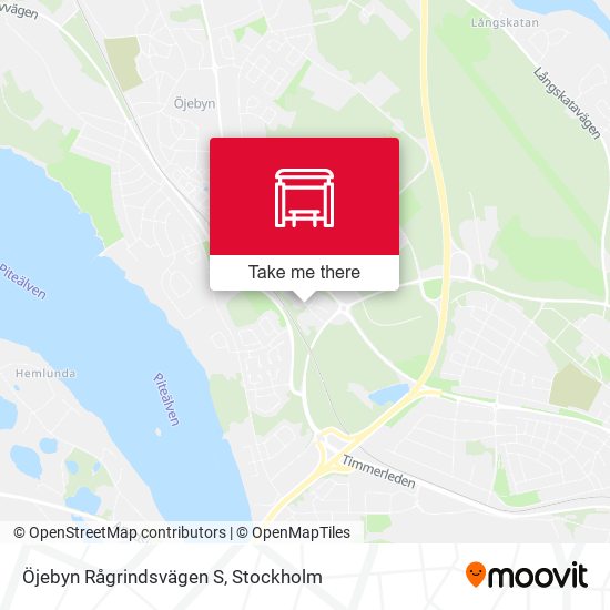 Öjebyn Rågrindsvägen S map