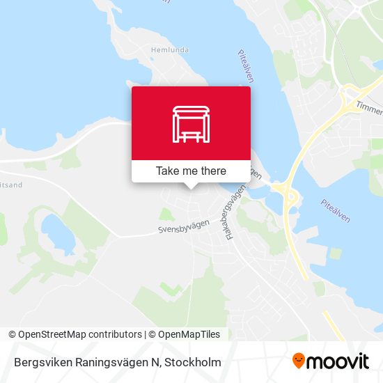 Bergsviken Raningsvägen N map