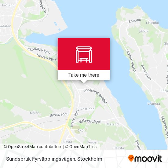Sundsbruk Fyrväpplingsvägen map