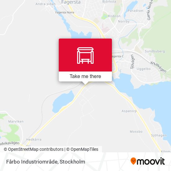 Fårbo Industriområde map