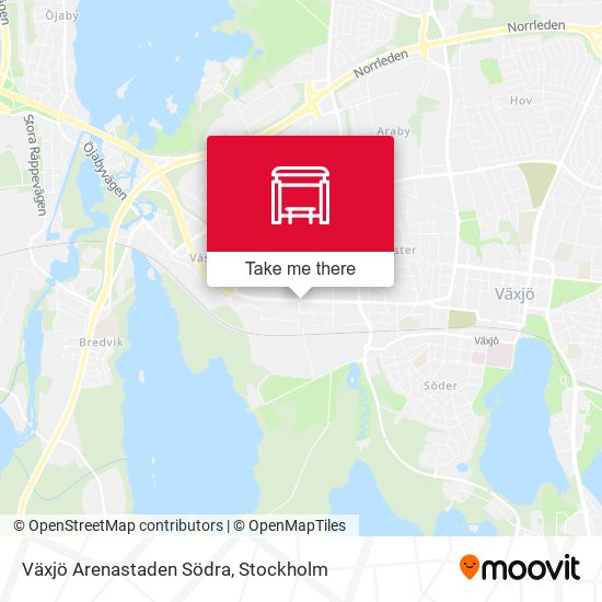 Växjö Arenastaden Södra map