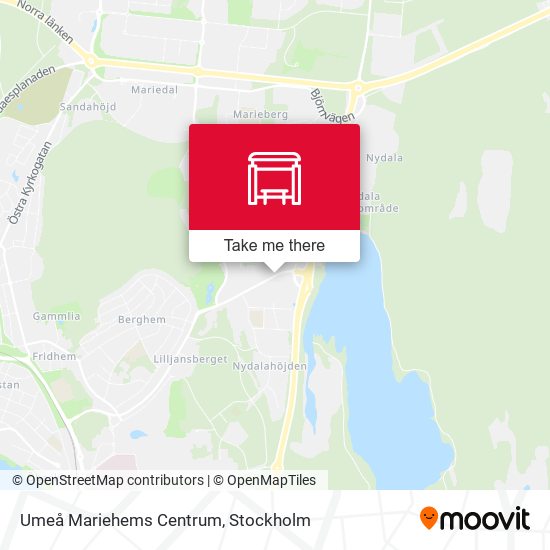 Umeå Mariehems Centrum map