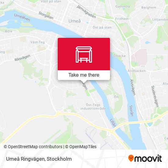 Umeå Ringvägen map