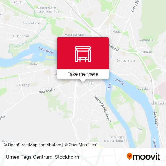 Umeå Tegs Centrum map