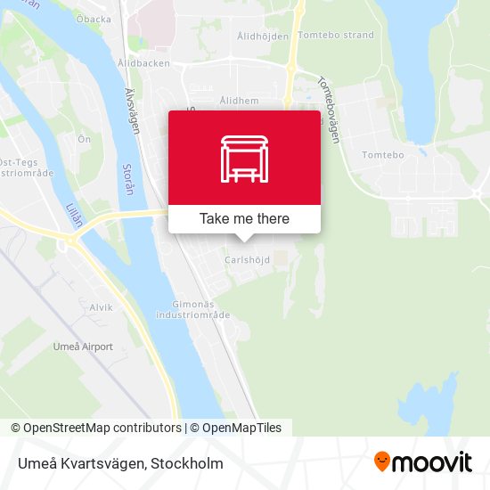 Umeå Kvartsvägen map