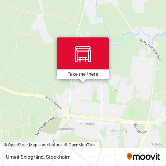 Umeå Snipgränd map