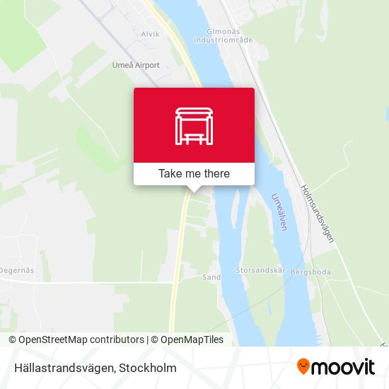 Hällastrandsvägen map