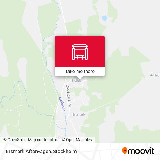 Ersmark Aftonvägen map