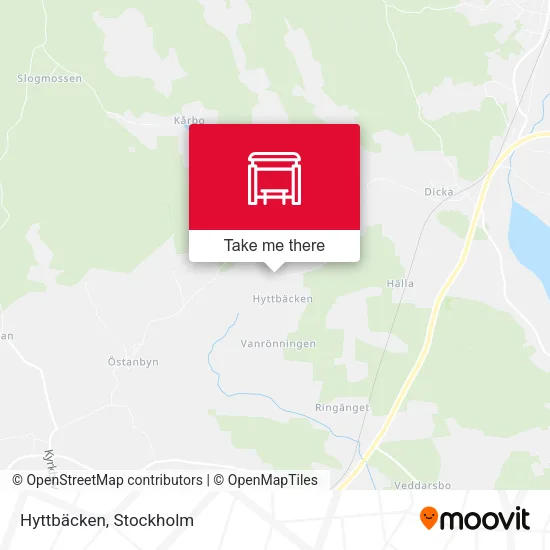 Hyttbäcken map