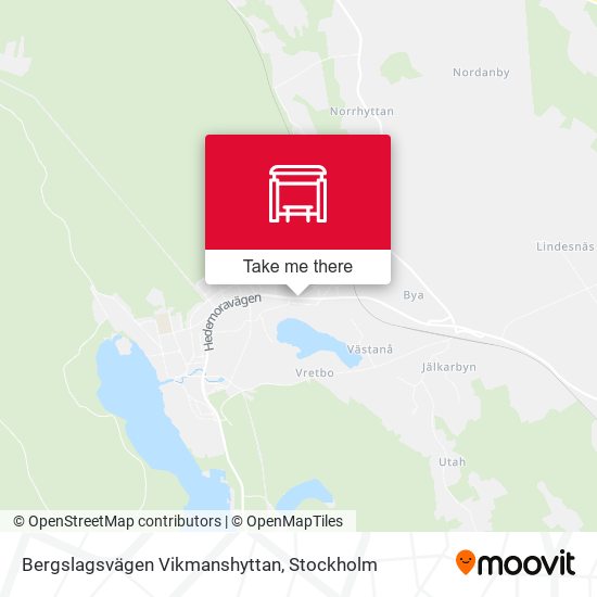 Bergslagsvägen Vikmanshyttan map
