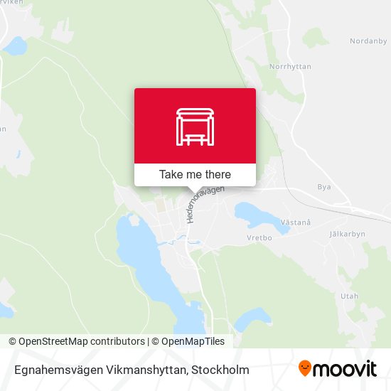 Egnahemsvägen Vikmanshyttan map