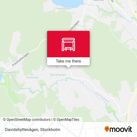 Davidshyttevägen map