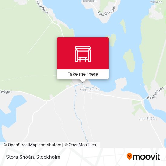 Stora Snöån map