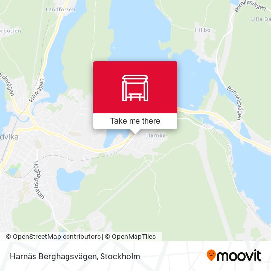 Harnäs Berghagsvägen map