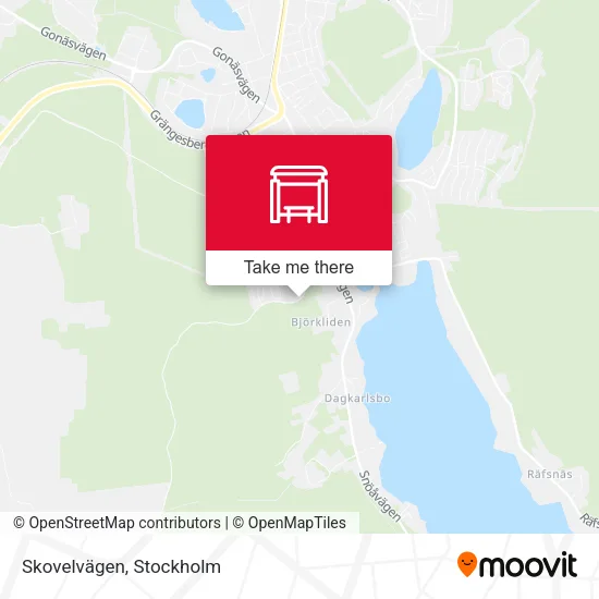 Skovelvägen map