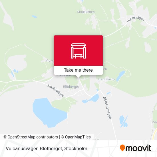 Vulcanusvägen Blötberget map