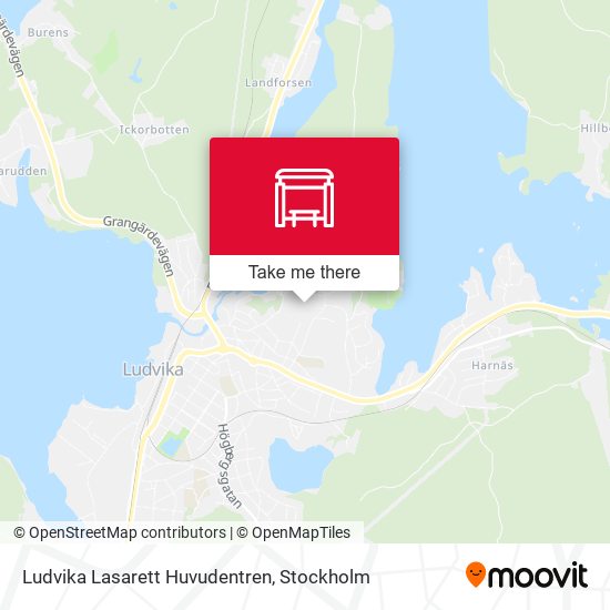 Ludvika Lasarett Huvudentren map