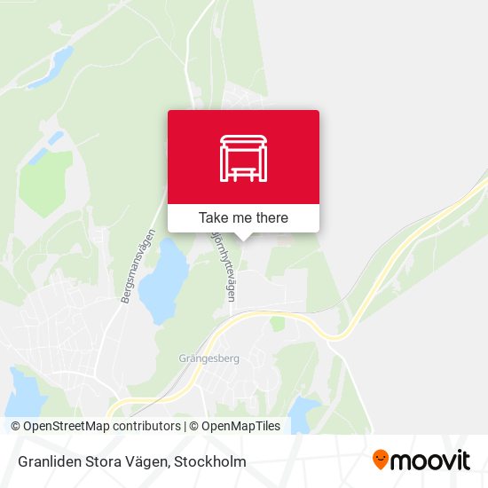 Granliden Stora Vägen map