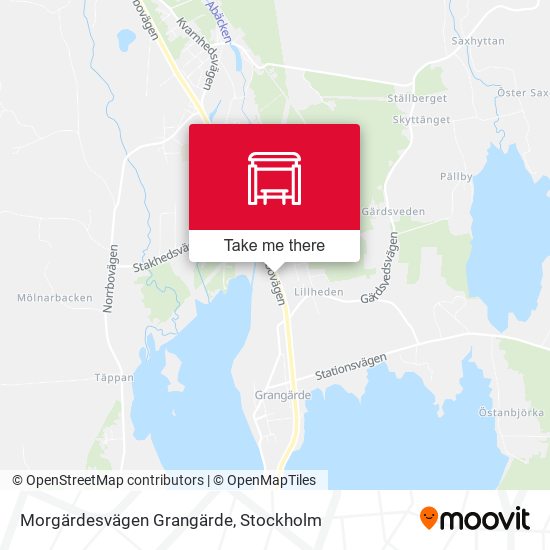 Morgärdesvägen Grangärde map