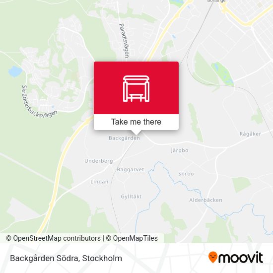 Backgården Södra map