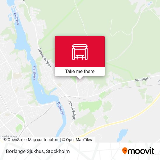 Borlänge Sjukhus map
