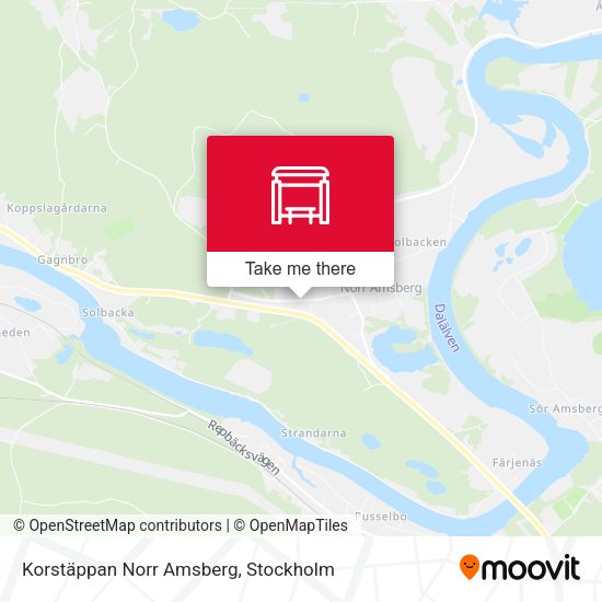 Korstäppan Norr Amsberg map