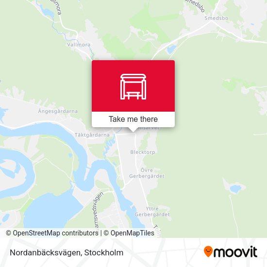 Nordanbäcksvägen map