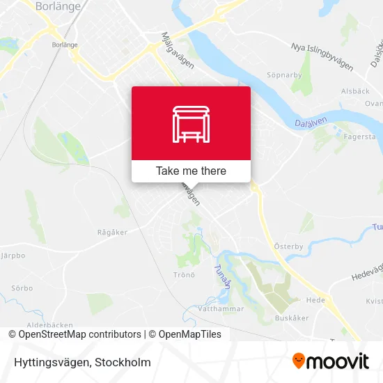 Hyttingsvägen map