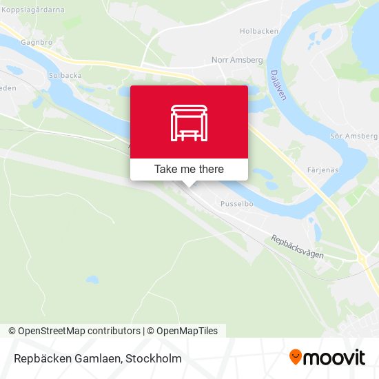 Repbäcken Gamlaen map