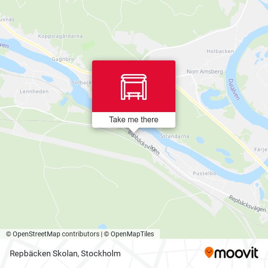 Repbäcken Skolan map