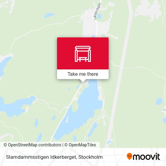Slamdammsstigen Idkerberget map