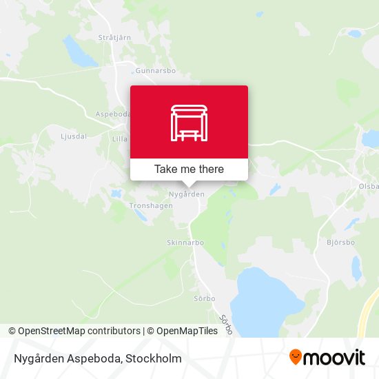 Nygården Aspeboda map