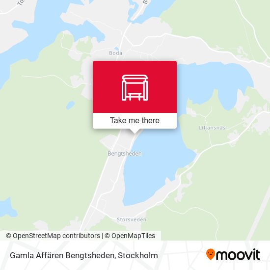 Gamla Affären Bengtsheden map