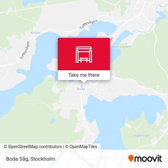 Boda Såg map