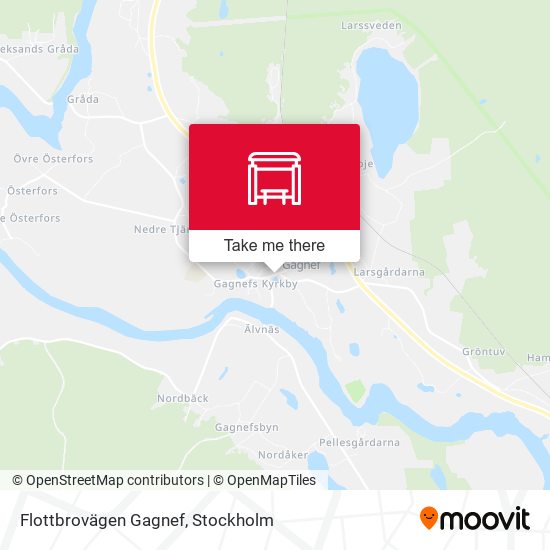 Flottbrovägen Gagnef map