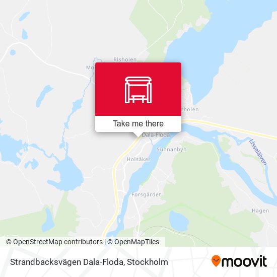 Strandbacksvägen Dala-Floda map
