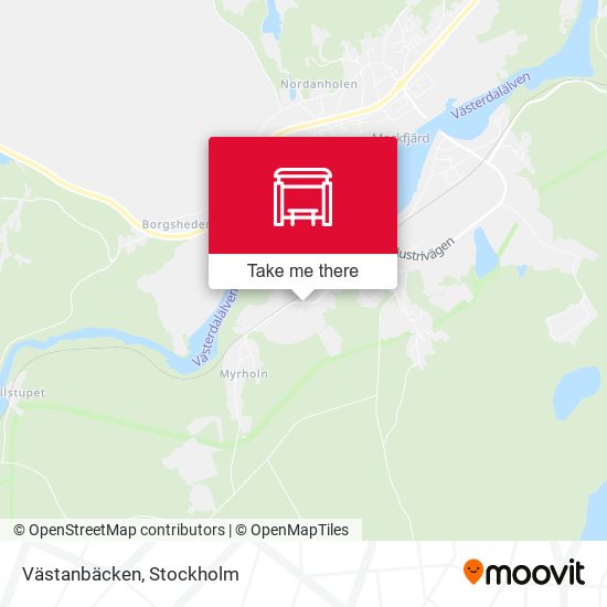 Västanbäcken map