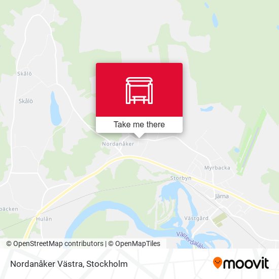 Nordanåker Västra map