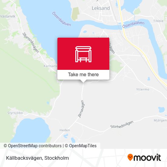 Källbacksvägen map
