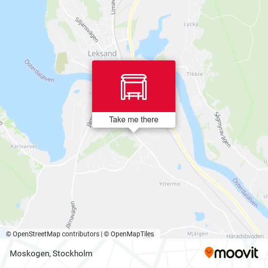 Moskogen map