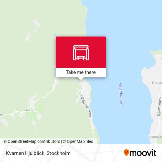 Kvarnen Hjulbäck map