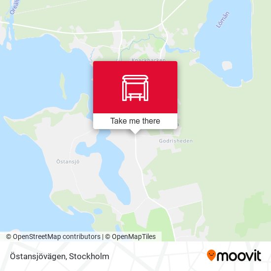Östansjövägen map