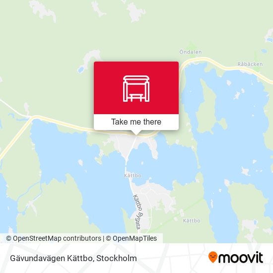 Gävundavägen Kättbo map