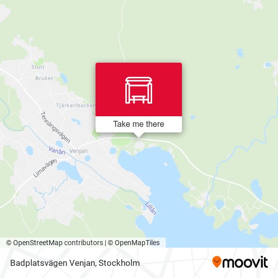 Badplatsvägen Venjan map