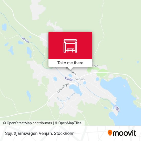 Spjuttjärnsvägen Venjan map