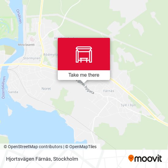 Hjortsvägen Färnäs map