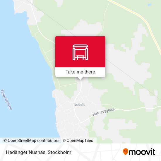 Hedänget Nusnäs map